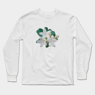 Pīkake or Arabian Jasmine Long Sleeve T-Shirt